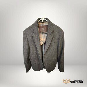 Tweed Blazer— "Black Brown"- Charcol Tweed- Size M (men) (Mid 2000s)